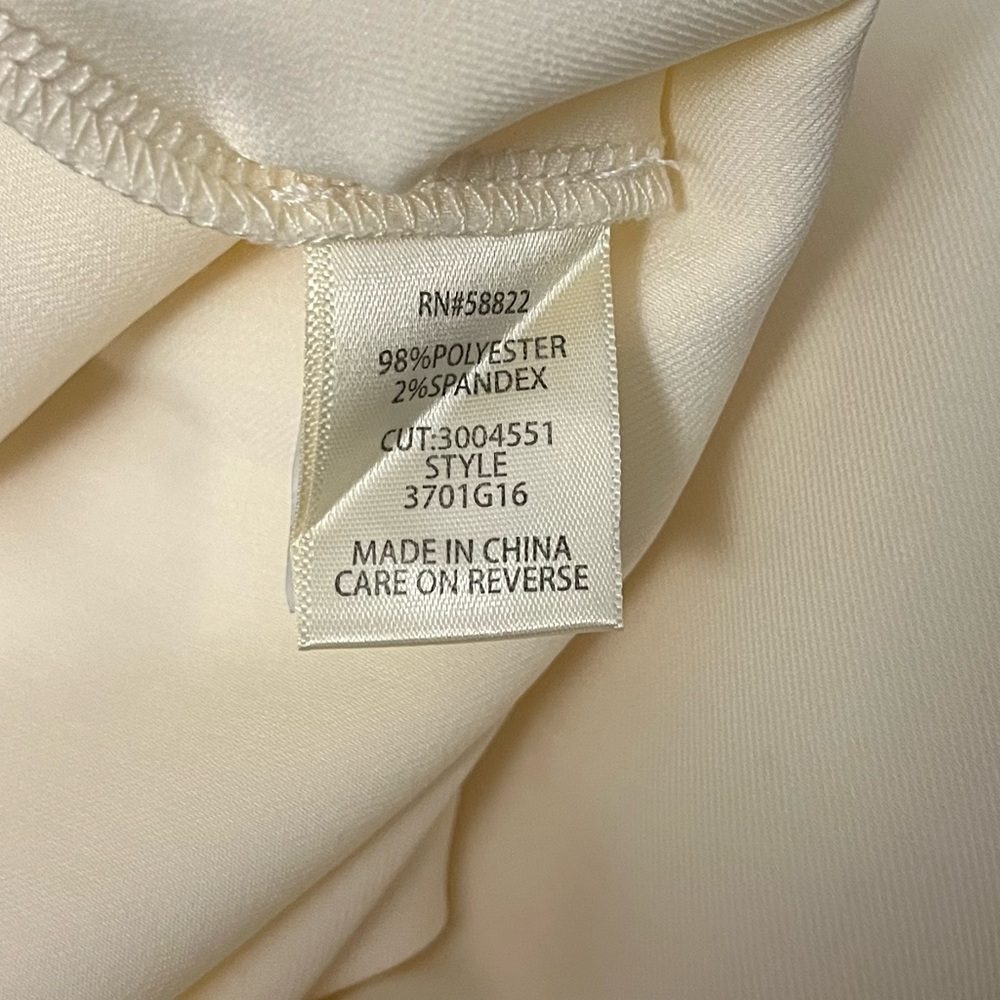 Max Studio Cream Tie-Waist Wrap Skirt. Size 10.NWT - Picture 6 of 9